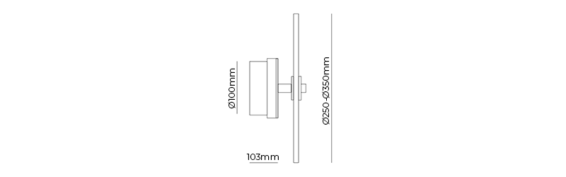 Sual Wall Light Dimensions