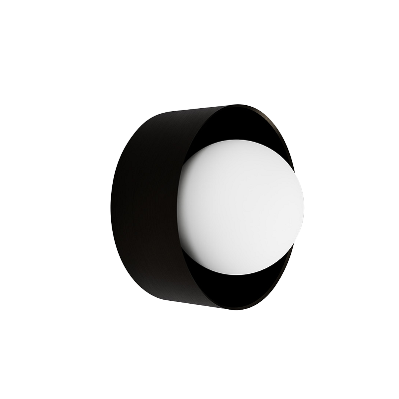 Orb Sur Small Wall Light black