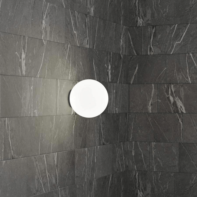 Bathroom glass wall light